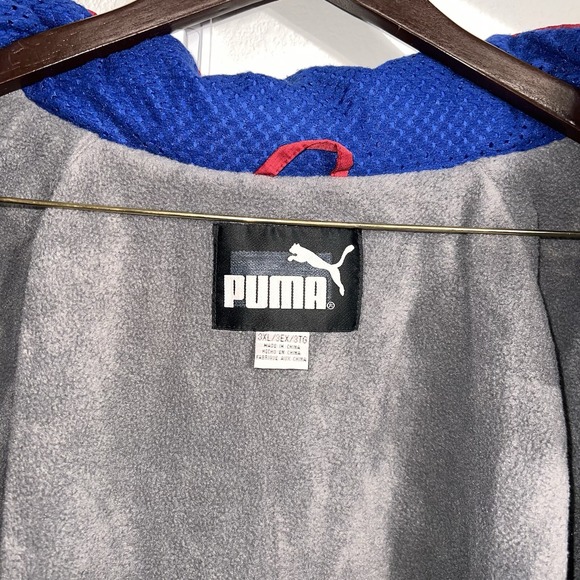 VINTAGE Y2K Puma Arizona Cardinals Zip Up Windbreaker Jacket Size‎ 3XL NFL Red - Picture 14 of 16